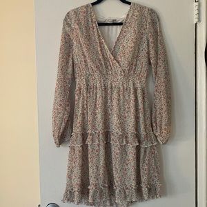 Paper crane floral dress